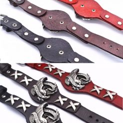 Freedom & Faith Genuine Leather Biker Bracelet | Secure Checkout | Tracked Shipping | 7-Day Easy Returns - Image 9