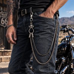 Biker Wallet & Jean Chain – Freedom, Strength, faith | Secure Checkout | Tracked Shipping | 7-Day Easy Returns